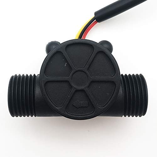 [Australia - AusPower] - DIGITEN G1/2" Water Flow Sensor with 1.2M(3.9ft) Cable, Food-Grade Hall Effect Sensor Flow Meter Flowmeter Counter 1-30L/min - Arduino, Raspberry Pi, and Reverse Osmosis Filter Compatible 120cm Cable Length 