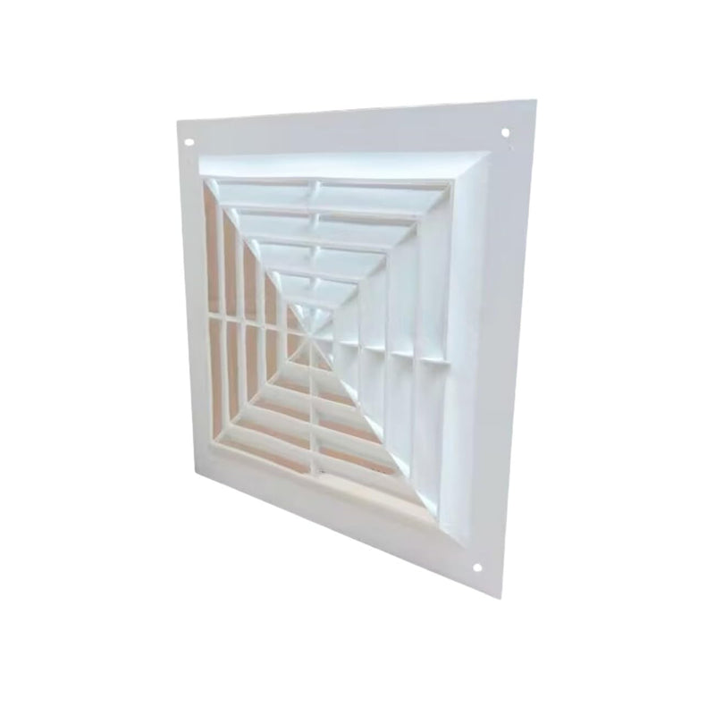 [Australia - AusPower] - Return Air Flow Reinforced Plastic Fan Grille, Sidewall and Ceiling Square Return Grille Vent Cover 11.8"x11.8" (30Wx30L(cm)) -White 
