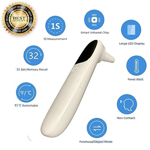 [Australia - AusPower] - Infrared Thermometer - Non Contact Thermometer - Digital Thermometer for Kids and Adults - Temperature Gun 