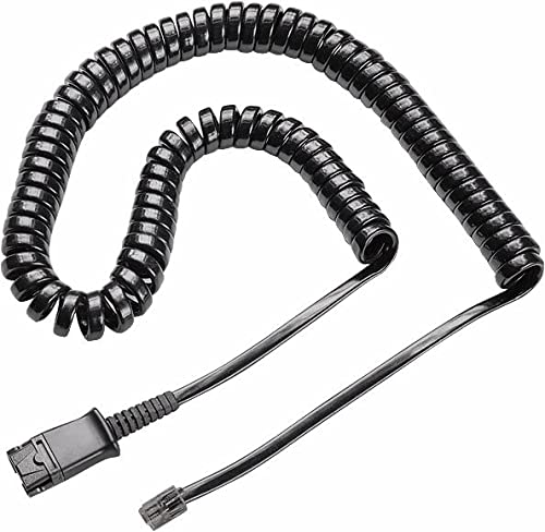 [Australia - AusPower] - U10P Headset Adapter Cable Compatible with Plantronics QD Headsets Works with Avaya Digital, Polycom VVX NEC Mitel Shoretel Aastra Digium + More 