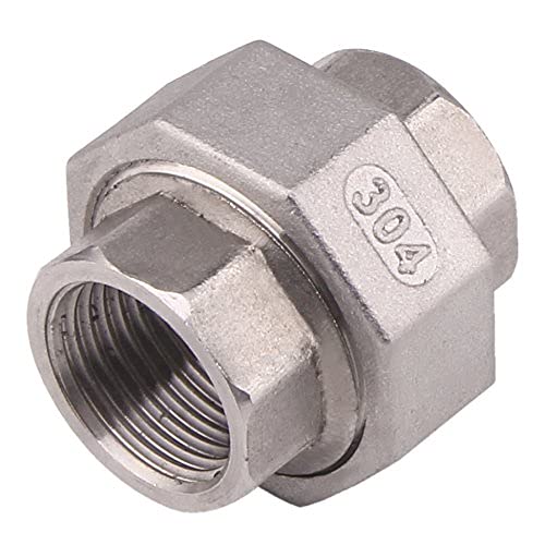 [Australia - AusPower] - DERPIPE Cast Pipe Fittings Union - 1/2" NPT Female Fitting Stainless Steel 304, Class 150 1/2"NPT 