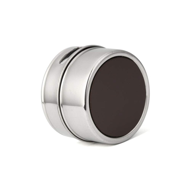 [Australia - AusPower] - 2 Pieces Magnetic Spice Tins Magnetic Spice Jars Multi-Purpose Storage Tin Clear Top Lid with Sift or Pour Organizer Storage Condiment Container 