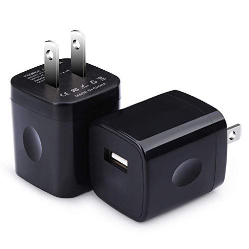 [Australia - AusPower] - USB Wall Charger, Power Adapter, VectorTech (2-Pack) 5V/1Amp Single Port Quick Charger Plug Cube for iPhone X 7/6S/6S Plus/6 Plus/6/5S/5, Samsung Galaxy S7/S6/S5 Edge, LG, HTC, Huawei, Moto, Kindle 