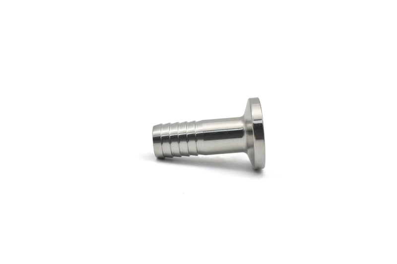 [Australia - AusPower] - QMINOX 1/2" Tri Clamp Hose Barbed Adapter SS304 with Flange 25.2mm Sanitary Hose Pipe Fitting TC 25.4 x 1/2" 