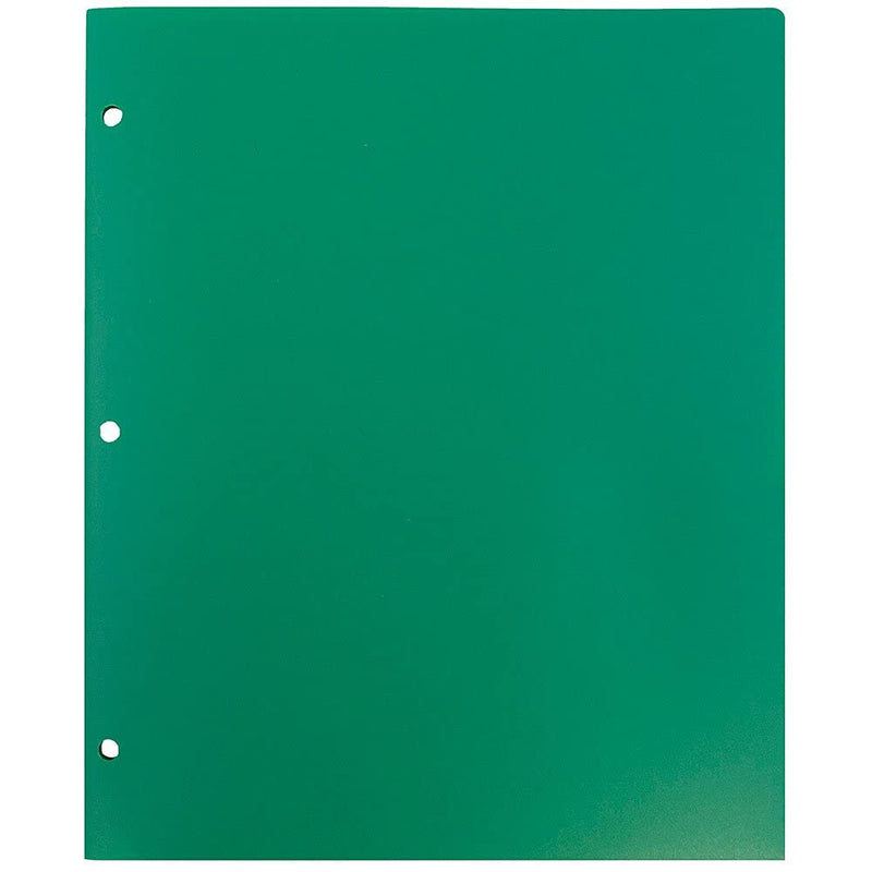 [Australia - AusPower] - JAM PAPER Heavy Duty Plastic 3 Hole Punch Pocket Folders - Extra Tough School Folders - Assorted Primary Colors - 6/Pack 