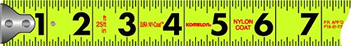 [Australia - AusPower] - Komelon 430HV High-Visibility Professional Tape Measure, 30-Feet by 1-Inch, Chrome 
