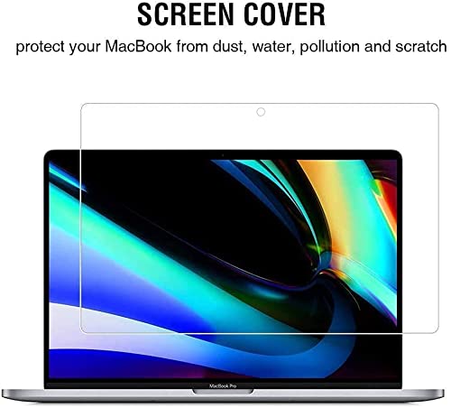 [Australia - AusPower] - EooCoo Compatible for MacBook Pro 13 Inch Case 2020-2016 Release Model M1 A2338 A2251 A2289 A2159 A1989 A1706 A1708 Protective Hard Case with Keyboard Cover, Screen Protector - Crystal Clear MacBook Pro 13" 