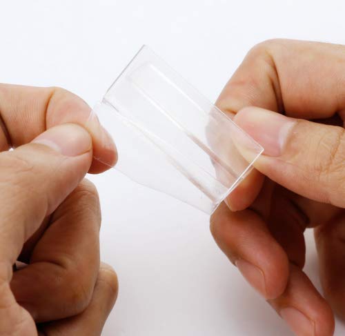 [Australia - AusPower] - 50Pcs 4x2cm Mini Acrylic Sign Display Holder Price Name Card Tag Label Stands 