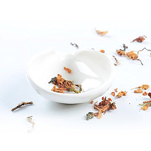 [Australia - AusPower] - 11x4CM White Porcelain Cha He Tea Vessel -Loose Leaf Tea Presentation- Tea Accessory - Tea Scoop-Tea 
