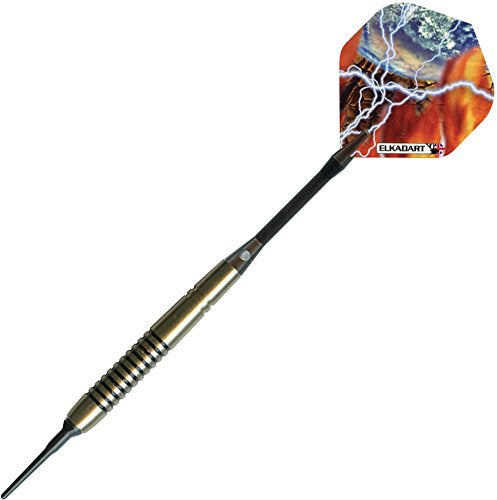 [Australia - AusPower] - Elkadart Storm Soft Tip Darts with Storage/Travel Case Black Rings (14 Grams) 