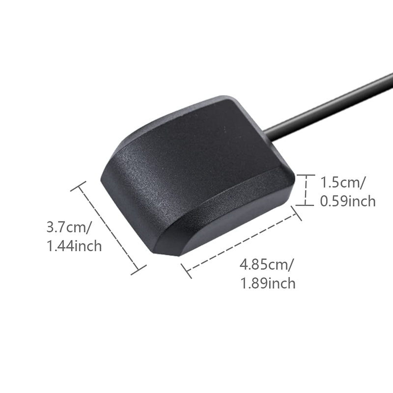 [Australia - AusPower] - POBADY Car GPS Antenna 1575.42MHz SMA Male Right Angle Adapter with 3M GPS SMA Antenna Extension Cable RG174 Magnetic Base for Car Vehicles GPS Navigation System GPS Receivers Car DVR 