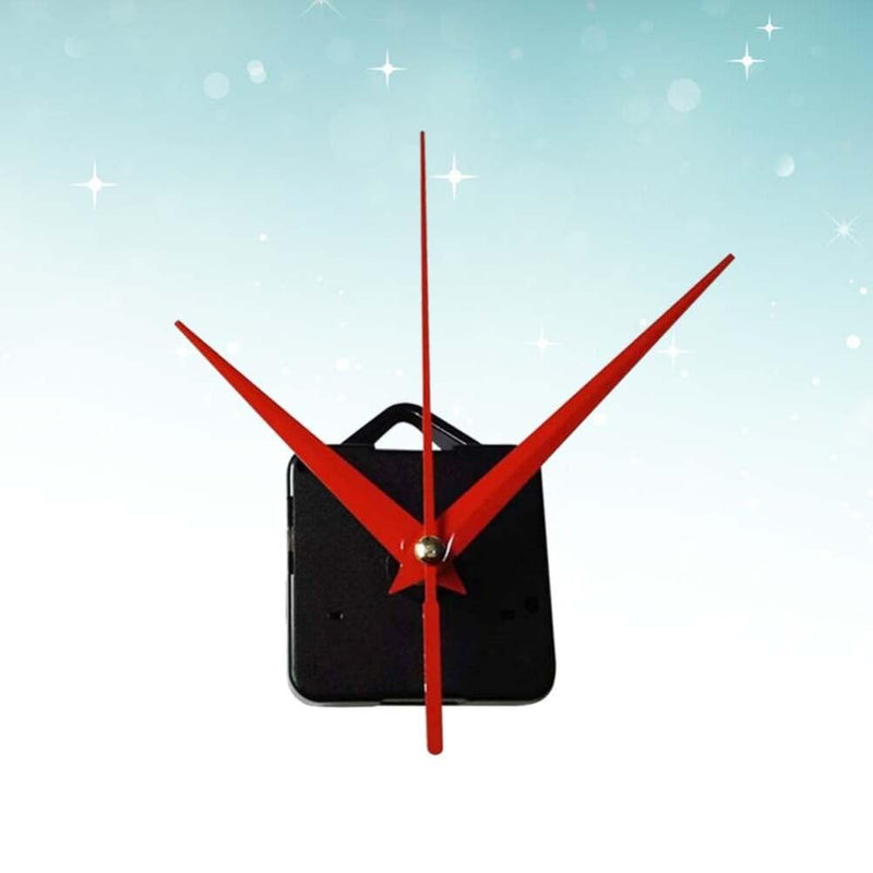 [Australia - AusPower] - Kichvoe Wall Clock Movement Replacement Kits, Silent Clock Mechanism Maintenance DIY Clock Mechanisms Hands Repair Parts Accessories for Home Hotel School Red 