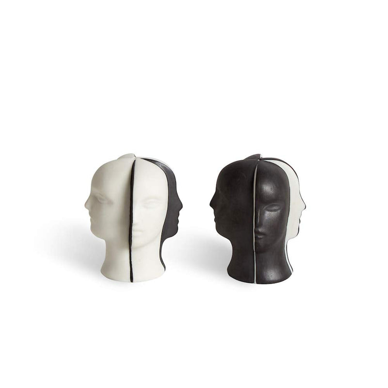 [Australia - AusPower] - Jonathan Adler Atlas Salt & Pepper Set, One Size, Black and White 