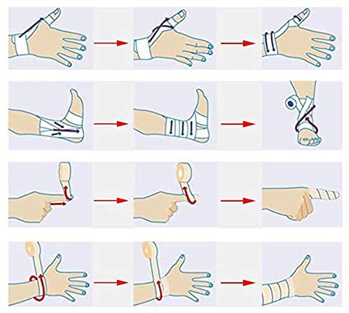 [Australia - AusPower] - Bandage Wrap Self Adhesive Bandage Wrap Breathable Cohesive Bandage Wrap Rolls Athletic Elastic Self Adherent Wrap for Sports Injury ,Wrist, Ankle Sprains (Black, 4 Inch (Pack of 8)) Black 4 Inch (Pack of 8) 