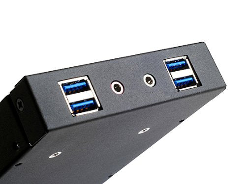 [Australia - AusPower] - Silverstone Tek Aluminum 3.5-Inch Drive Bay with USB 3.0X4 and HD Audio Ports (FP32B-E) 