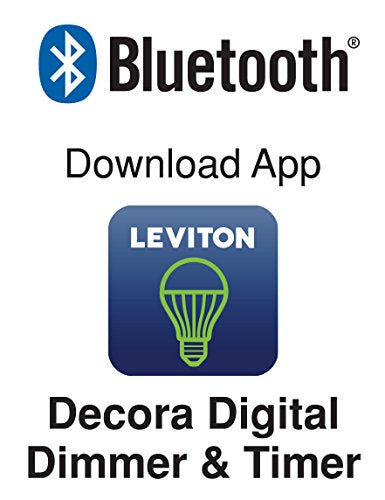 [Australia - AusPower] - Leviton DDS15-BDZ 15 Amp Dual Voltage 120/277VAC Decora Digital Switch and Timer with Bluetooth Technology, Neutral Required 1 Pack 15A Switch/Timer 