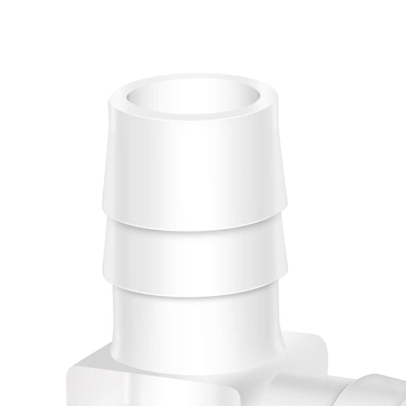 [Australia - AusPower] - Quickun 3/8" Hose Barb 90 Degree Elbow L Fitting, Plastic 2 Way Equal Barbed Joint Splicer Mender Union Adapter Hose Fitting ( Pack of 5 ) 3/8" (5Pcs) 