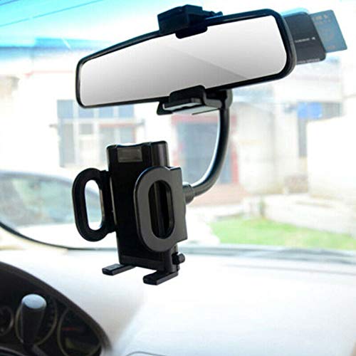 [Australia - AusPower] - JORCEDI Universal Car Holder Rearview Mirror Mount Stand Cradle Clip Grip for Phone iPhone Samsung HTC GPS Smartphone 360° Swivel 