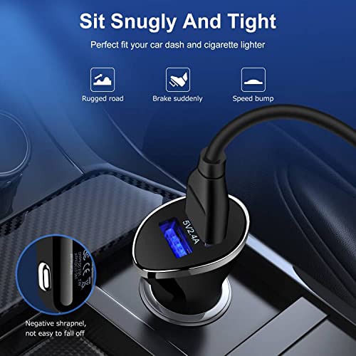 [Australia - AusPower] - USB C Car Charger,[3-Pack]2.4A/12W Dual Port Car Charger Adapter for iPhone 13 12 11 Mini/Pro/Pro Max SE XR XS X 8 Plus,Samsung Galaxy S21 S20 S10 Note 20 10,Google Pixel LG,Tablet or Other USB Device 