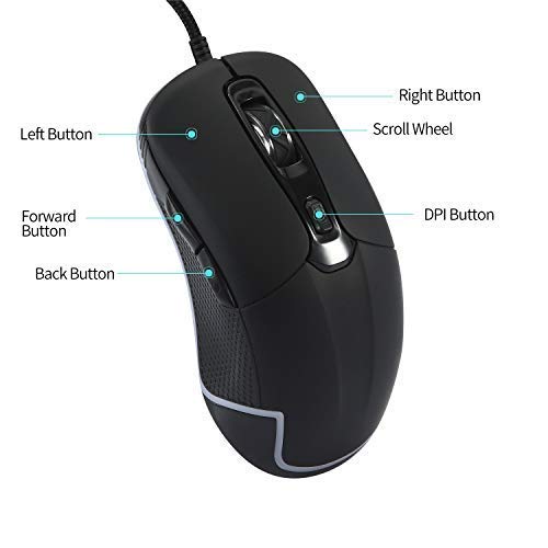 [Australia - AusPower] - ValueRays USB Optical Heated Computer Mouse Advanced Heated Buttons (Black) 