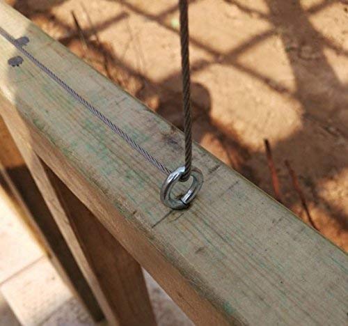 [Australia - AusPower] - Goyunwell Stainless Steel Screw Eyes for Wood Large Eye Screws in Heavy Duty Anti Rust Eye Wood Screws Large Eye Hooks Screw Eyes Eyebolts 4-5/9 Inch (4pcs M7 116mm)… 