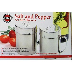 [Australia - AusPower] - Norpro NOR-763 S/S Salt/Pepper Shaker Set, 1 EA 