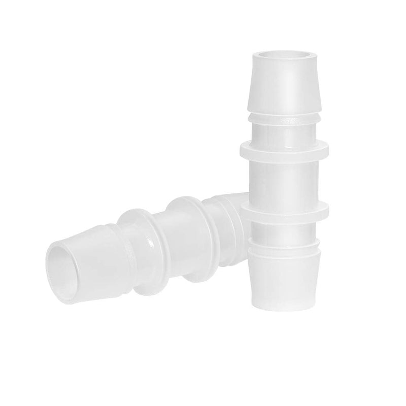 [Australia - AusPower] - Quickun Plastic Hose Barb Fitting, 1/2" x 1/2" Barbed Splicer Mender Joint Adapter Union Fitting (Pack of 5) 