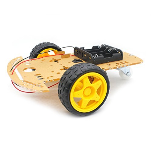 [Australia - AusPower] - YIKESHU 2WD Smart Robot Car Chassis Kit with Speed Encoder Battery Box for Kids Teens DIY 