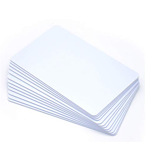 [Australia - AusPower] - Gialer 100 Pack MIFARE 1 Classic 1K Compatible RFID Smart Intelligent Cards 13.56MHz 14443A Plastic Blank White Card Hotel Key Cards Access Control Card Printable on Most Card Printers CR80 3 3/8" x 2 1/8" 100pcs 