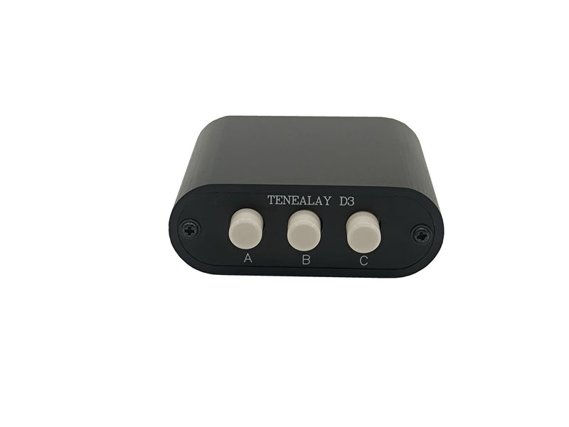 [Australia - AusPower] - New D3 3(1)-in-1(3)-Out 3.5mm Stereo Audio Switch Source Input Signal switcher selector Splitter Box Mini 3-port 3.5mm Switch no volume 