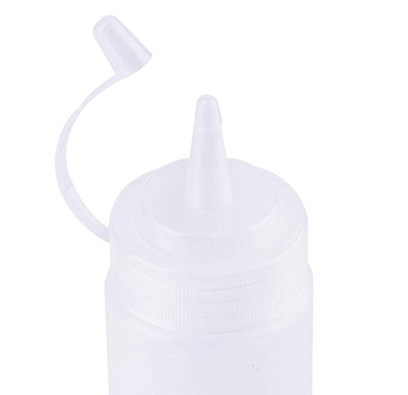 [Australia - AusPower] - 12 Pack 8 oz Plastic Squeeze Bottles Multipurpose Squirt Bottles for Ketchup,Condiments,BBQ Sauce,Dressing,Barbecue,Grilling,Crafts,Syrup and More 8OZ 