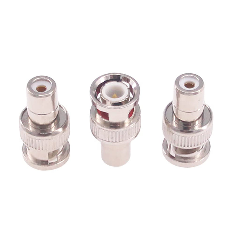 [Australia - AusPower] - RFaha 10pcs BNC Male to RCA Female Adapter Coaxial Connector for CCTV Video|(F90-10) 
