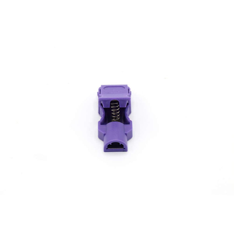 [Australia - AusPower] - Sino-K EKG Clips Multi-Function EKG Limb Electrode Clips Electrode Resting Tabs Purple Banana to Tab Adapters Package of 10pcs 