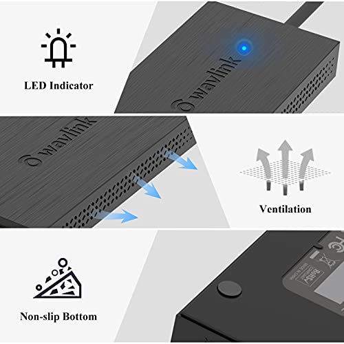 [Australia - AusPower] - Wavlink USB 3.0 to Dual HDMI UHD Universal Video Graphics Adapter Supports up to 6 Monitor displays, 4K@30Hz and 1080@60Hz External Video Card Adapter Support Windows,Mac, Chrome OS, Android 7.1 Above 