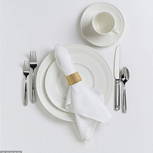 [Australia - AusPower] - Accmor 100pcs Napkin Rings, Gold Napkin Rings Buckles for Table Decorations, Wedding, Dinner,Party, DIY Decoration 