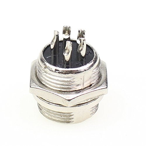 [Australia - AusPower] - Aviation Plug Connector 10 Pairs Male Female Panel Metal Wire Connector 16mm Socket (5 Pins 10-Pack) 5 Pins 10-Pack 