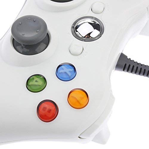 [Australia - AusPower] - OSTENT Wired Controller Gamepad for Microsoft Xbox 360 Console PC Computer Video Game Color White 