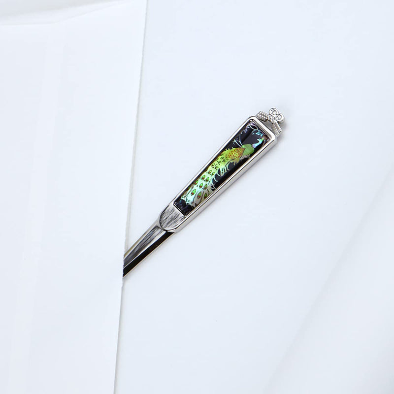 [Australia - AusPower] - Envelope Opener Cutter Knife – 168mm Decorative Letter Opener for Envelopes, Boxes, Packages – Premium Rustproof Iron Letter Opener for Everybody – Anti-Fingerprint Treatment (Peacock) Peacock 