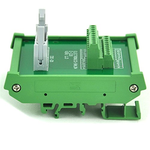 [Australia - AusPower] - DIN Rail Mount Flat Ribbon Cable 0.1" FRC Connector Interface Module, Terminal Block Breakout Board (IDC40 2x20Pin) IDC40 2x20Pin 