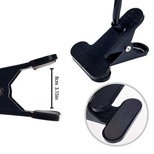 [Australia - AusPower] - ITART Flexible Solid-Grip Phone Holder with Adjustable Universal Gooseneck Smartphone Stand for iPhone X/8/7/6/6s/5 Samsung S8/S7,Used for Bed Kitchen - Black 
