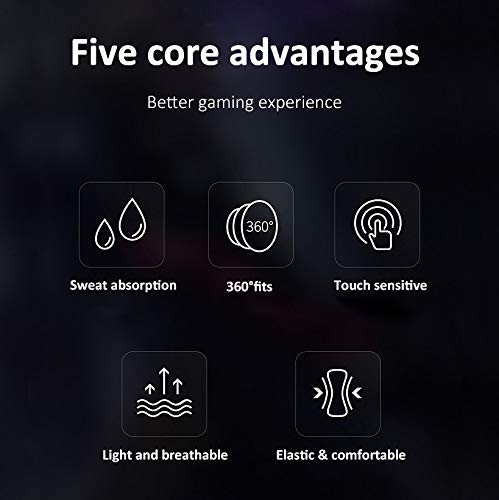 [Australia - AusPower] - Mobile Game Controller Finger Sleeve Sets, Anti-Sweat Breathable Full Touch Screen Sensitive Shoot Aim Joysticks Finger Set for Knives Out/Rules of Survival 