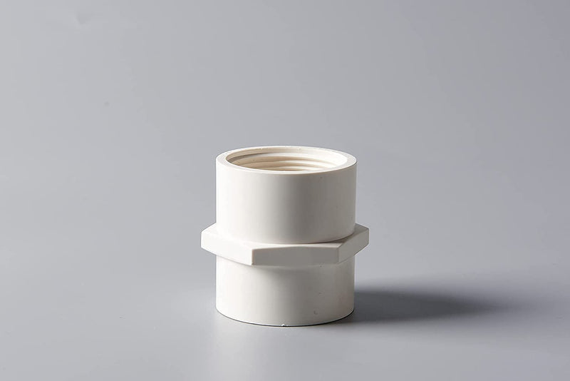 [Australia - AusPower] - Rainbow Dream 1/2 Inch PVC Female Adapter Pipe Fitting (Socket x Female Pipe Thread) - 15 Pack, White 