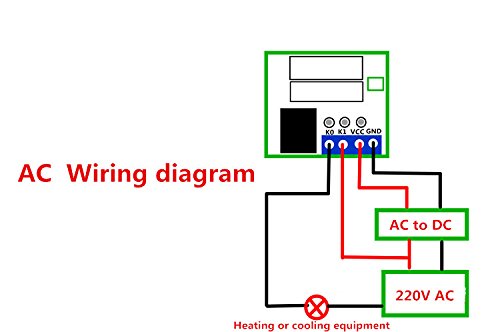 [Australia - AusPower] - KNACRO -50 ℃ ~ + 125℃ Digital Display Temperature Control, Precision Temperature Controller, Temperature Control switches, Miniature Thermal Control Plate DC 24V Green Led 