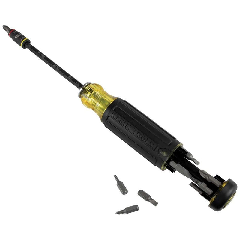 [Australia - AusPower] - Screwdriver, 14-in-1 Adjustable Screwdriver with Flip Socket, HVAC Nut Drivers and Bits, Impact Rated Klein Tools 32304 