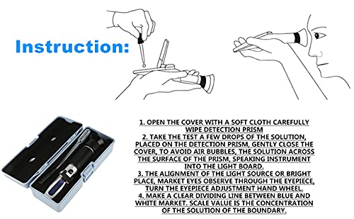 [Australia - AusPower] - Professional Hand Held Accurate Refractometer Salinity Refractometer 0-100‰ Cutting Oil Fluid Refractometer 0-32%(#1) #1 