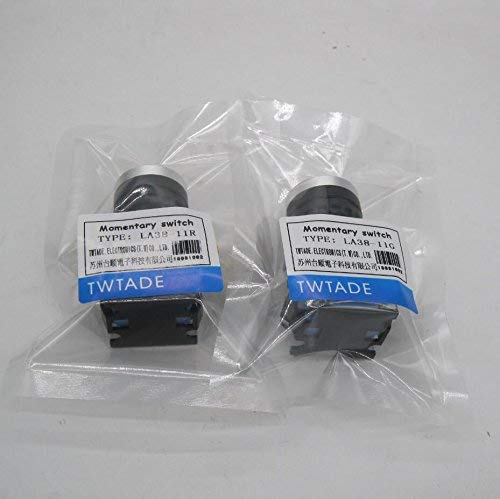 [Australia - AusPower] - TWTADE/Red Green Momentary Push Button Switch 440V 10A 1NC 1NO,3 Positions 2NO Latching Rotary Select Selector Switch Station Box (Quality Assurance for 3 Years) hz-11BNGR-20X 