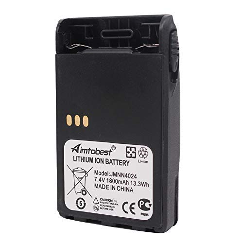 [Australia - AusPower] - JMNN4023 JMNN4024 1800mAh Li-ion Battery Compatible for Motorola PRO5150 Elite PRO7150 Elite EX500 EX560 EX560XLS EX600 EX600XLS GL2000 GP328 Plus GP338 Plus PTX700 Plus PTX760 Plus Two Way Radio 