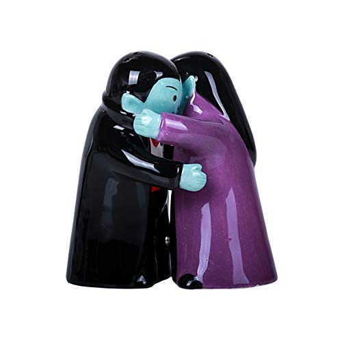 [Australia - AusPower] - Pacific Giftware Hugging Vampires Magnetic Ceramic Salt and Pepper Shakers Set 