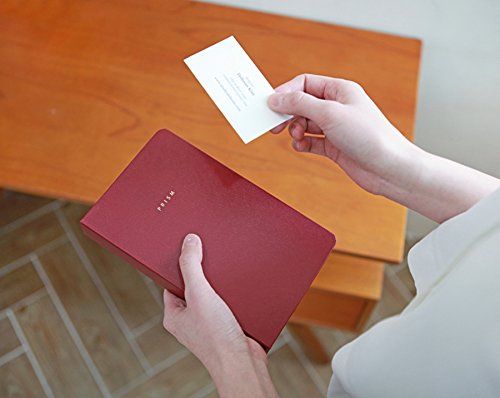 [Australia - AusPower] - INDIGO Prism Name Card Book - Business Card Holder, Organizer, Instax Mini Photo Album (Wine) Wine 
