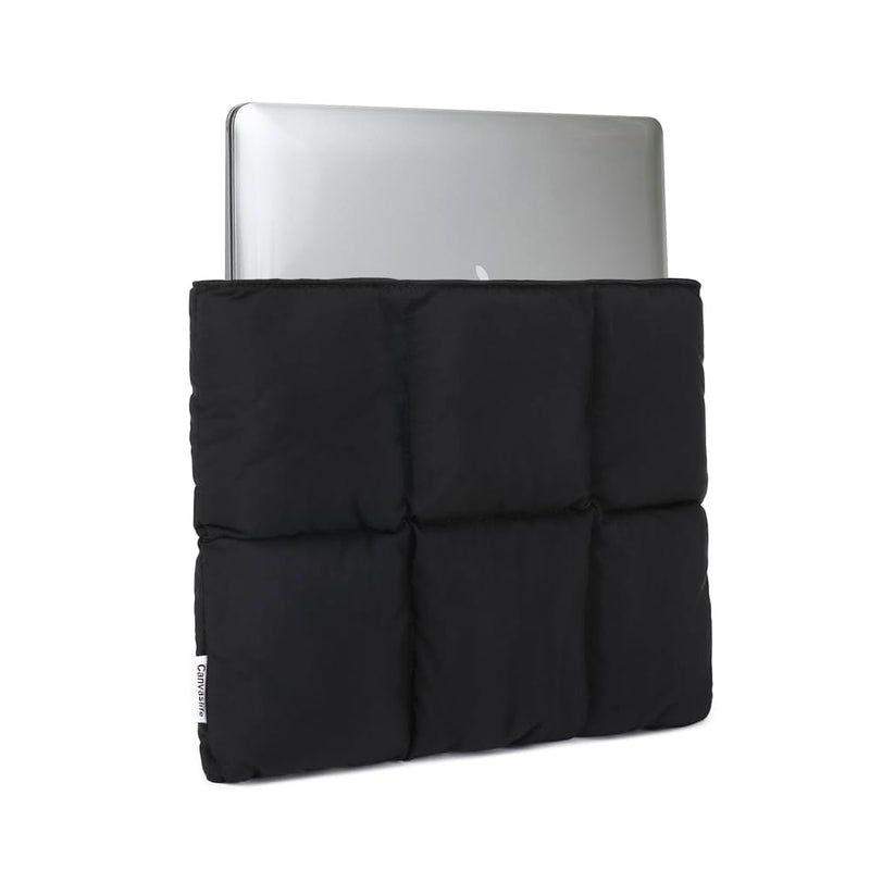 [Australia - AusPower] - Canvaslife Puffy Laptop Sleeve 14 Inch 14.4 Inch, Quilted Puffer Laptop Case for Women, Pillow Case Compatible for 14.1 inch,MacBook Pro Air 14", 14 inch and 14 inch-14.4 inch Laptop (Black) Black 